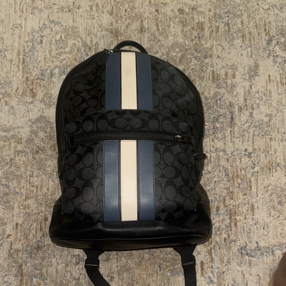Coach Black and Blue Men's Backpack